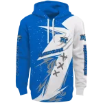 middle tennessee blue raiders dynamic slash blue white hoodie best selling