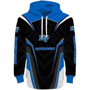 middle tennessee blue raiders futuristic pattern blue black hoodie best selling