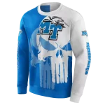 middle tennessee blue raiders graphic punisher blue white hoodie best selling