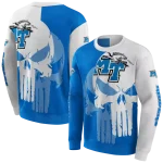 middle tennessee blue raiders graphic punisher blue white hoodie best selling