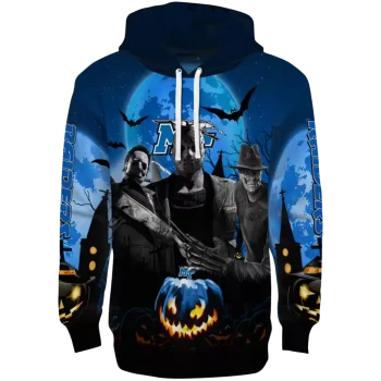 middle tennessee blue raiders halloween vibes blue black hoodie best selling