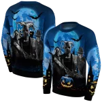 middle tennessee blue raiders halloween vibes blue black hoodie best selling