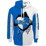 middle tennessee blue raiders heartbeat graphic blue hoodie best selling