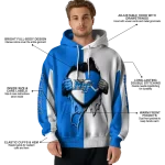middle tennessee blue raiders heartbeat graphic blue hoodie best selling