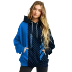 middle tennessee blue raiders monogram pattern blue hoodie best selling