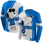 middle tennessee blue raiders playful snoopy blue hoodie best selling