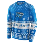 middle tennessee blue raiders reindeer motif blue hoodie best selling