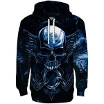 middle tennessee blue raiders skull artwork blue black hoodie best selling