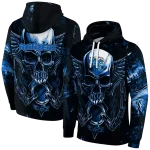 middle tennessee blue raiders skull artwork blue black hoodie best selling