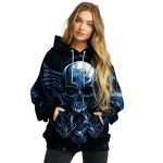 middle tennessee blue raiders skull artwork blue black hoodie best selling