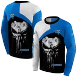 middle tennessee blue raiders skull punisher white black hoodie best selling