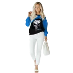 middle tennessee blue raiders skull punisher white black hoodie best selling