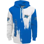 middle tennessee blue raiders splatter effect blue hoodie best selling
