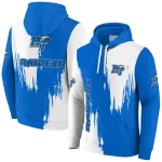 middle tennessee blue raiders splatter effect blue hoodie best selling