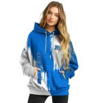 middle tennessee blue raiders splatter effect blue hoodie best selling