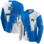 middle tennessee blue raiders splatter effect blue hoodie best selling