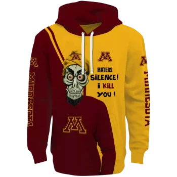 minnesota golden gophers achmed skull maroon hoodie best selling