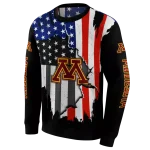 minnesota golden gophers american pride black hoodie best selling