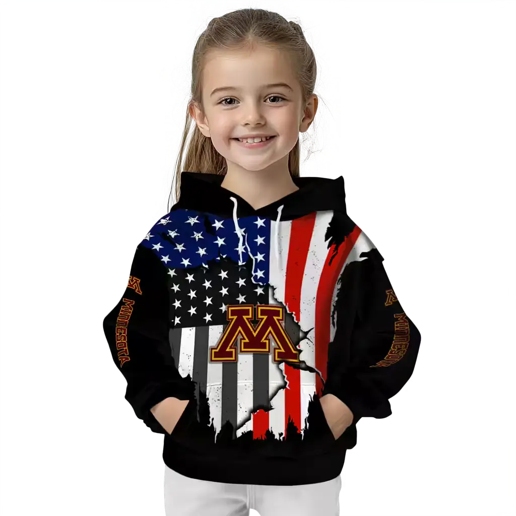 minnesota golden gophers american pride black hoodie top rated minnesota golden gophers american pride black hoodie top rated