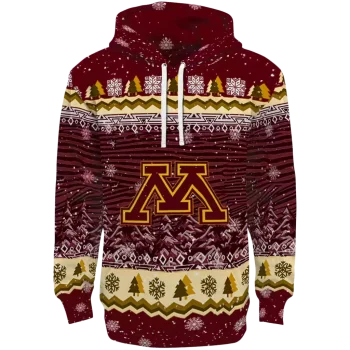 minnesota golden gophers christmas trees maroon hoodie best selling
