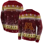 minnesota golden gophers christmas trees maroon hoodie best selling