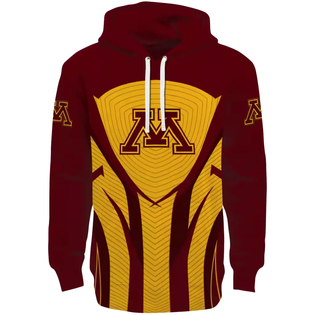 minnesota golden gophers concentric lines maroon black hoodie best selling minnesota golden gophers concentric lines maroon black hoodie best selling