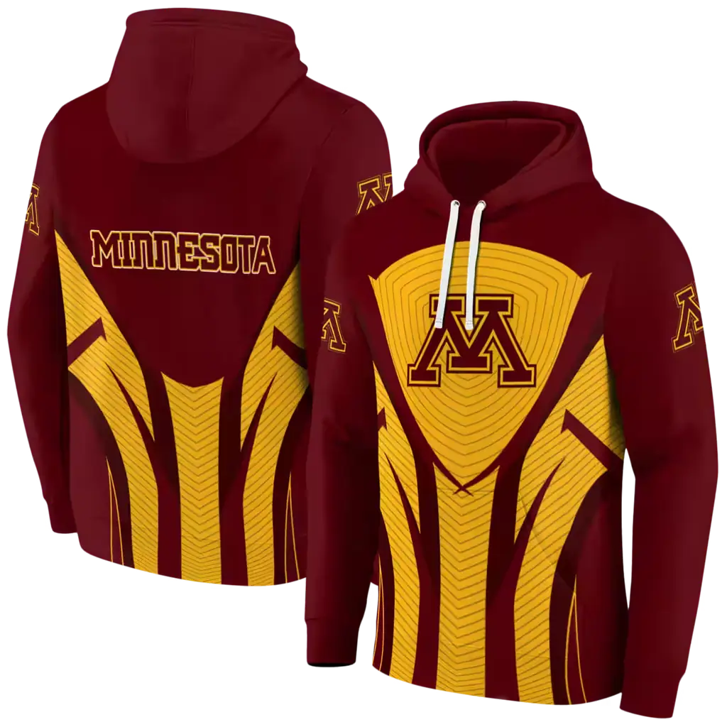 minnesota golden gophers concentric lines maroon black hoodie fashion forward minnesota golden gophers concentric lines maroon black hoodie fashion forward