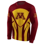 minnesota golden gophers concentric lines maroon black hoodie best selling
