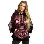 minnesota golden gophers demonic skull maroon black hoodie best selling