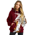 minnesota golden gophers dynamic slash maroon white hoodie best selling