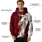 minnesota golden gophers dynamic slash maroon white hoodie best selling