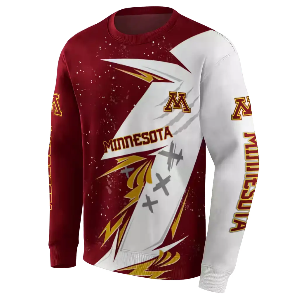 minnesota golden gophers dynamic slash maroon white hoodie new arrival minnesota golden gophers dynamic slash maroon white hoodie new arrival