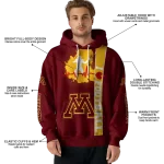 minnesota golden gophers football heartbeat maroon hoodie best selling