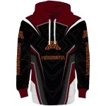 minnesota golden gophers futuristic pattern maroon black hoodie best selling