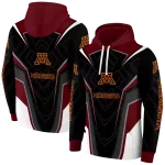 minnesota golden gophers futuristic pattern maroon black hoodie best selling