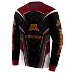 minnesota golden gophers futuristic pattern maroon black hoodie best selling