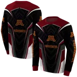 minnesota golden gophers futuristic pattern maroon black hoodie best selling