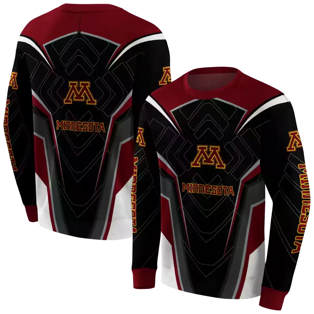 minnesota golden gophers futuristic pattern maroon black hoodie premium grade minnesota golden gophers futuristic pattern maroon black hoodie premium grade