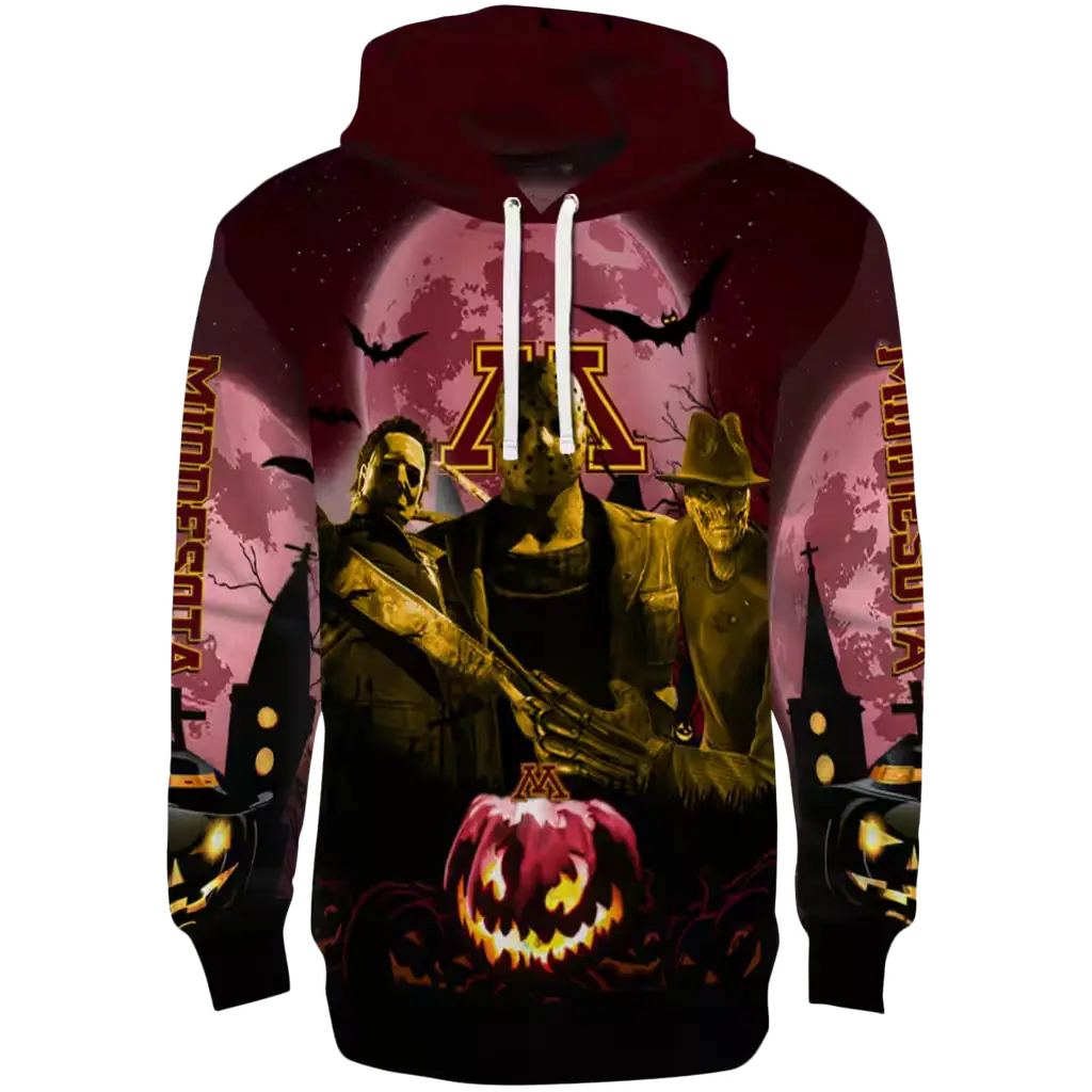 minnesota golden gophers halloween vibes maroon black hoodie best selling minnesota golden gophers halloween vibes maroon black hoodie best selling