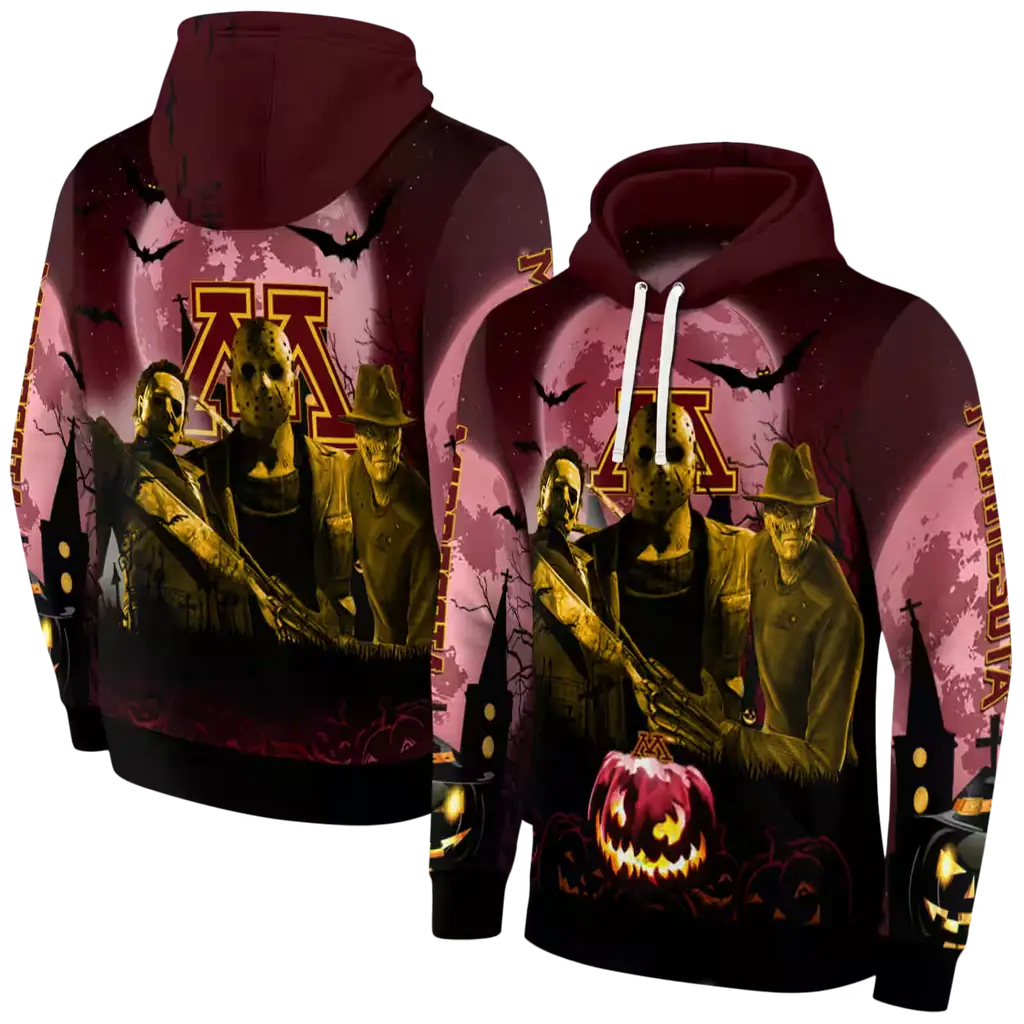 minnesota golden gophers halloween vibes maroon black hoodie fashion forward minnesota golden gophers halloween vibes maroon black hoodie fashion forward