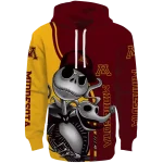 minnesota golden gophers jack skellington maroon hoodie best selling