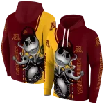 minnesota golden gophers jack skellington maroon hoodie best selling