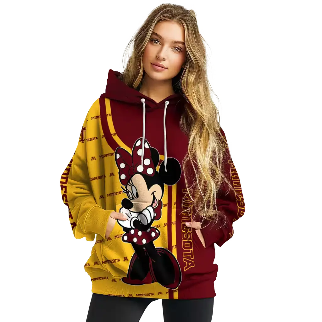 minnesota golden gophers minnie mouse maroon hoodie high quality minnesota golden gophers minnie mouse maroon hoodie high quality