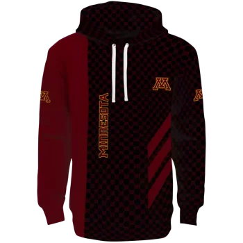 minnesota golden gophers monogram pattern maroon hoodie best selling
