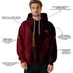 minnesota golden gophers monogram pattern maroon hoodie best selling