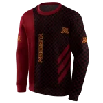 minnesota golden gophers monogram pattern maroon hoodie best selling
