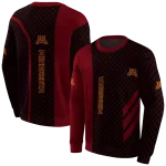 minnesota golden gophers monogram pattern maroon hoodie best selling