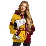 minnesota golden gophers playful snoopy maroon hoodie best selling
