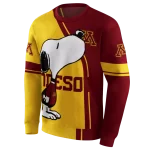 minnesota golden gophers playful snoopy maroon hoodie best selling