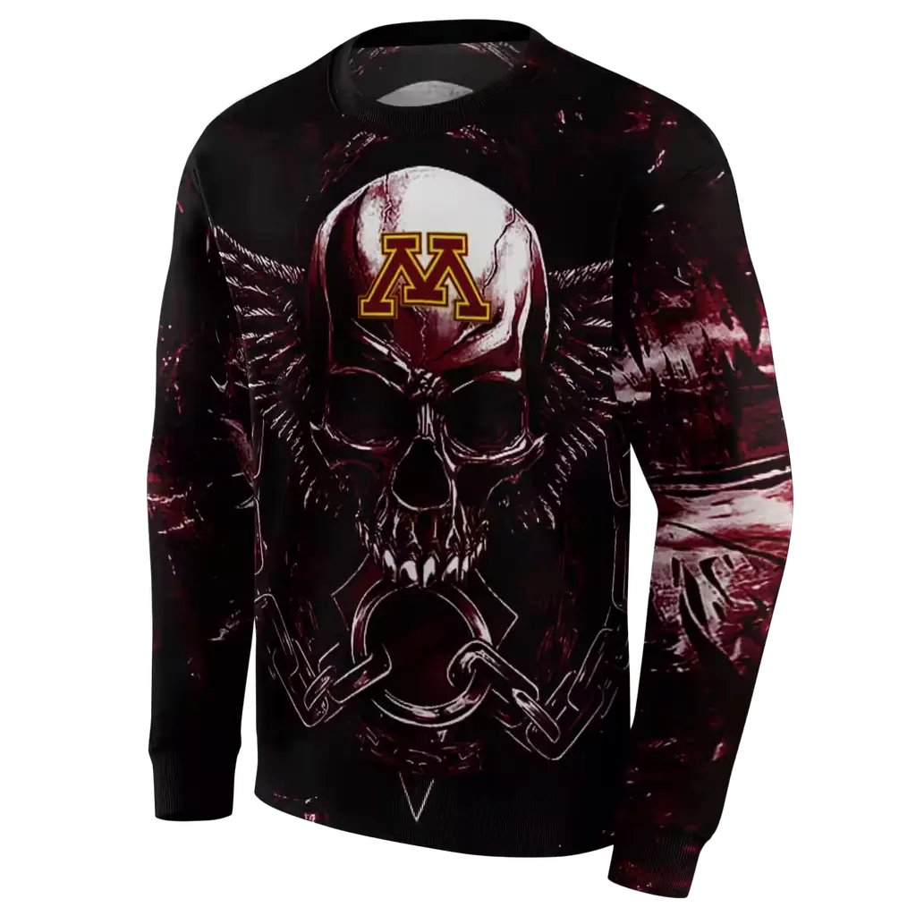 minnesota golden gophers skull artwork maroon black hoodie new arrival minnesota golden gophers skull artwork maroon black hoodie new arrival